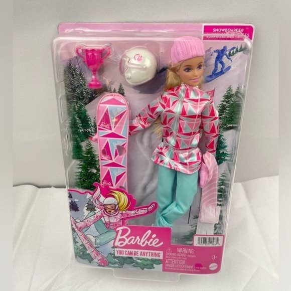 Barbie You Can Be Anything Snowboarder Doll & Accessories - Picture 2 of 5